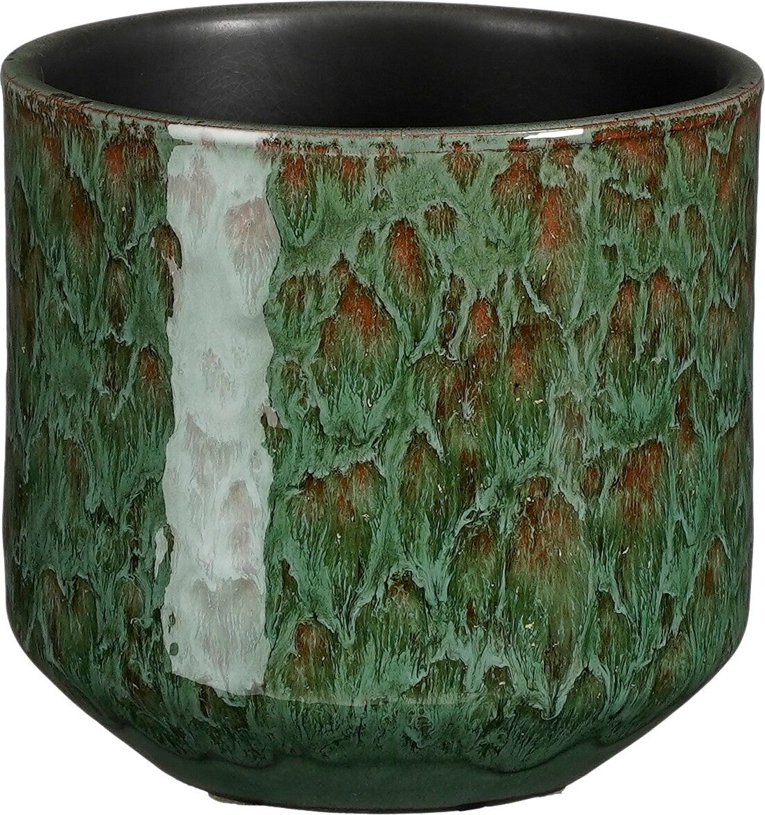 Mica Decorations bloempot Sebastian groen D 14 H 13 cm