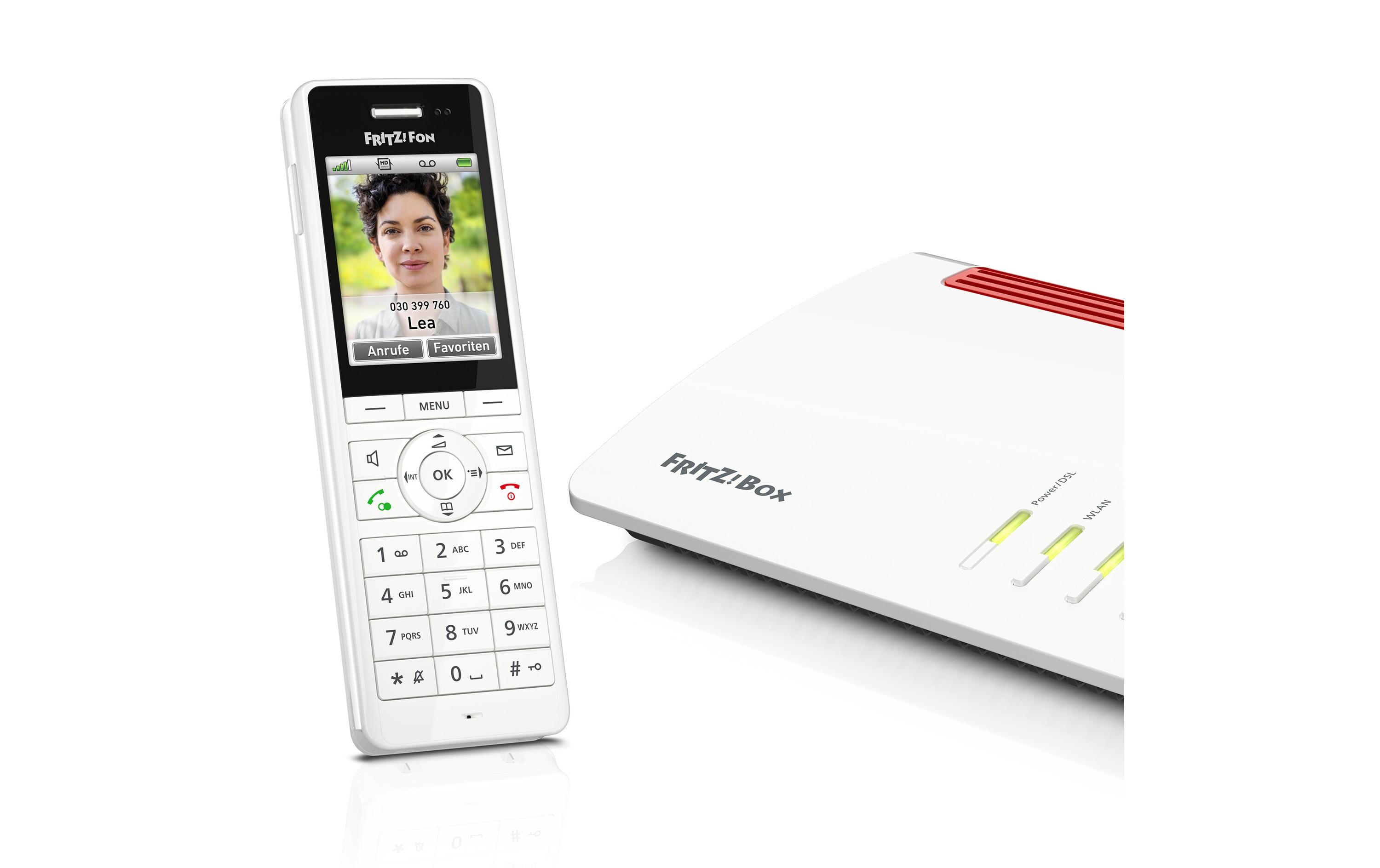Mobilteil FRITZ!Fon X6 WeissDas Multitalent für Telefonie und Smart Home