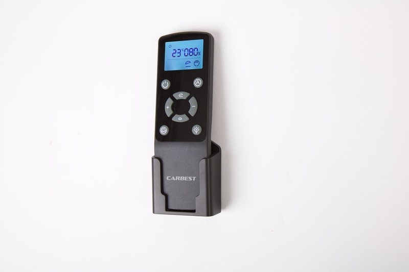 Carbest Dachventilator VanVent 40x40cm mit Fernbedienung, Schwarz