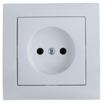 Berker S.1 enkel stopcontact wit