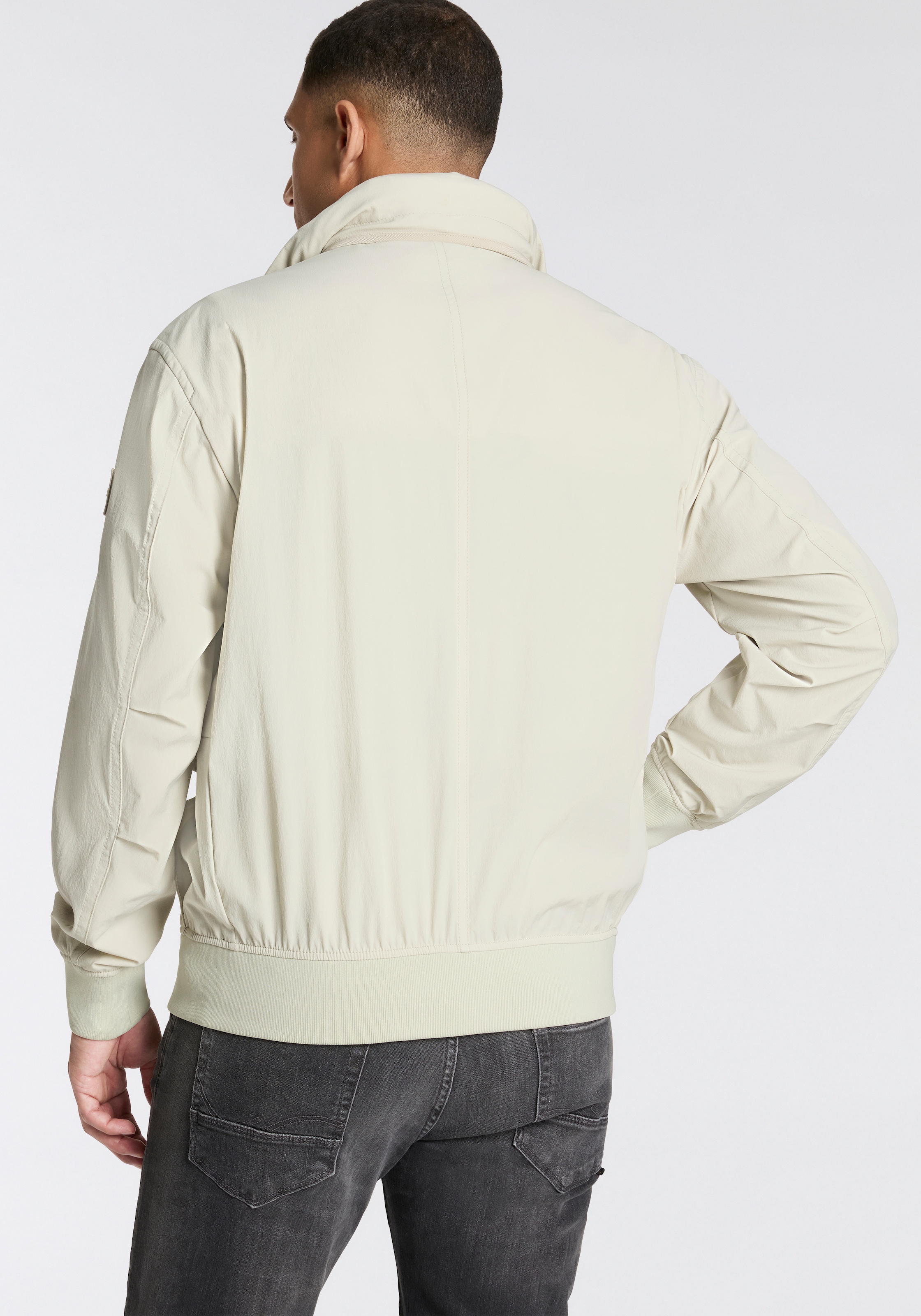 BOSS ORANGE Allwetterjacke »Ohice« wasserabweisend Kapuze verstaubar abnehmbar Strickbündchen Stehkragen