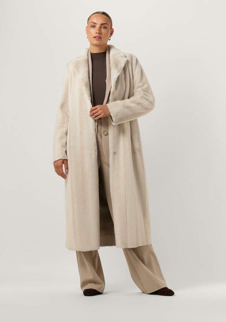 BEAUMONT ecru beaumont faux fur jas una