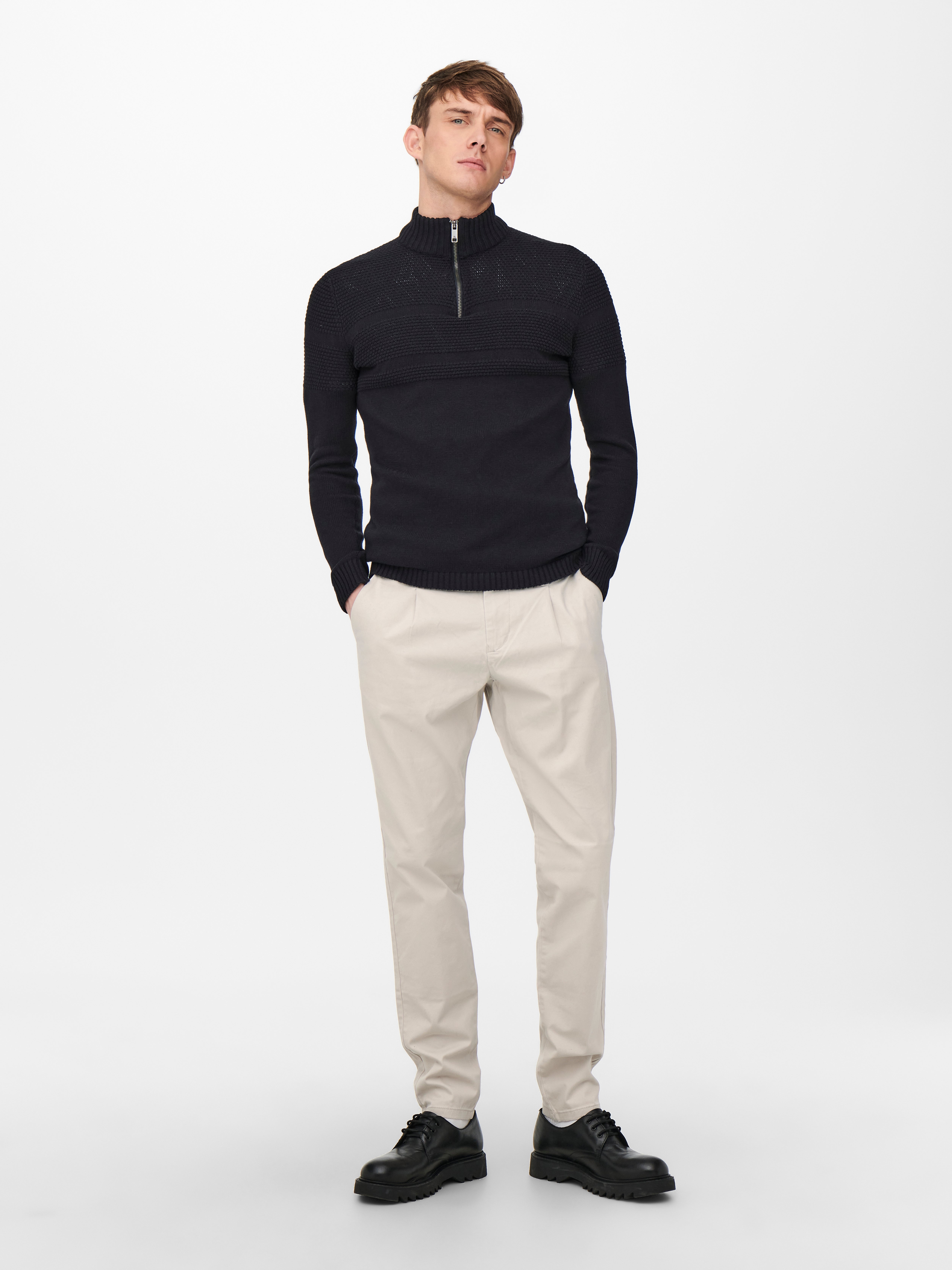 ONSCAM Verjüngt Chino Hose Silver Lining
