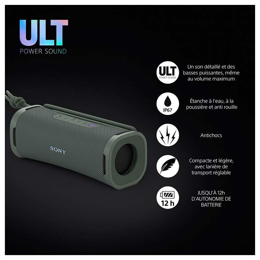 Sony ULT FIELD 1 Gris vert - Enceinte portable