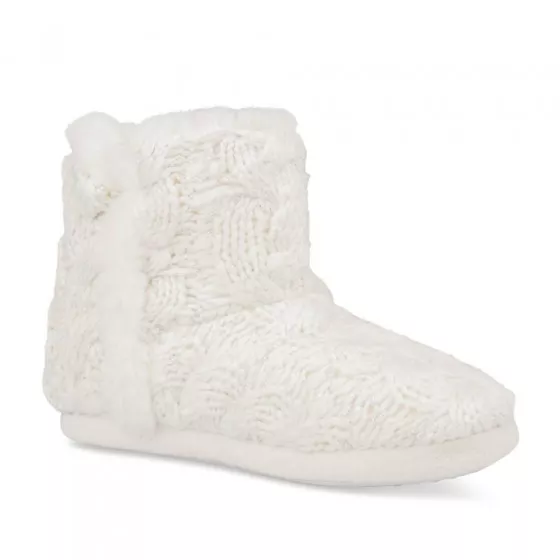 Chaussons bottines BLANC MERRY SCOTT
