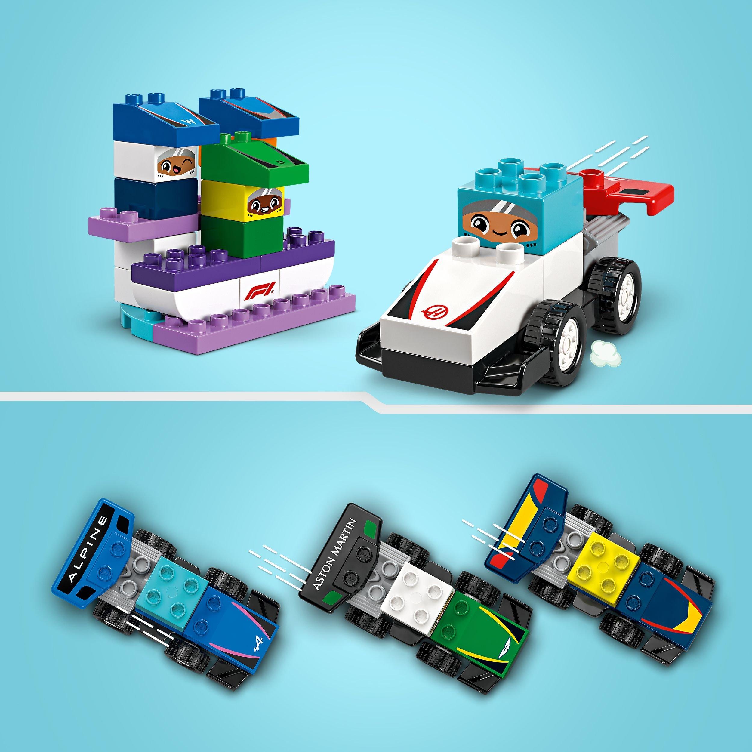 LEGO LEGO DUPLO 10445 F1 Team Race Cars And Drivers Toy Set