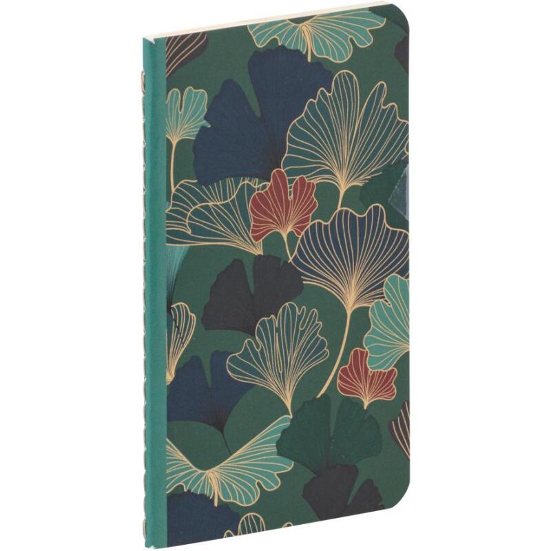 Gaïa bleu, Carnet cousu fil 7,5 x 12 cm, 48 pages, ligné