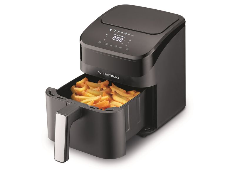 GOURMETmaxx Heissluft-Fritteuse Digital 4 l Vielseitiges Kochgerät mit Heissluft