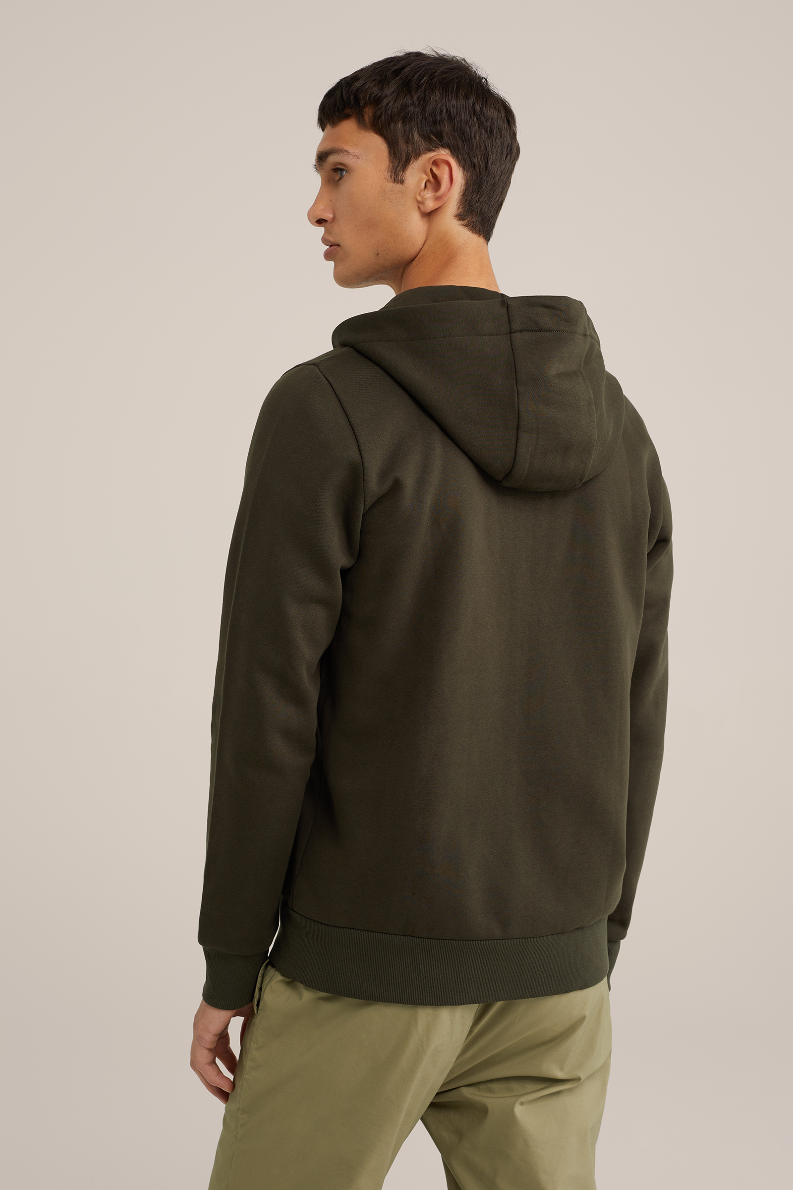 sweatvest WE Fashion Donkergroen