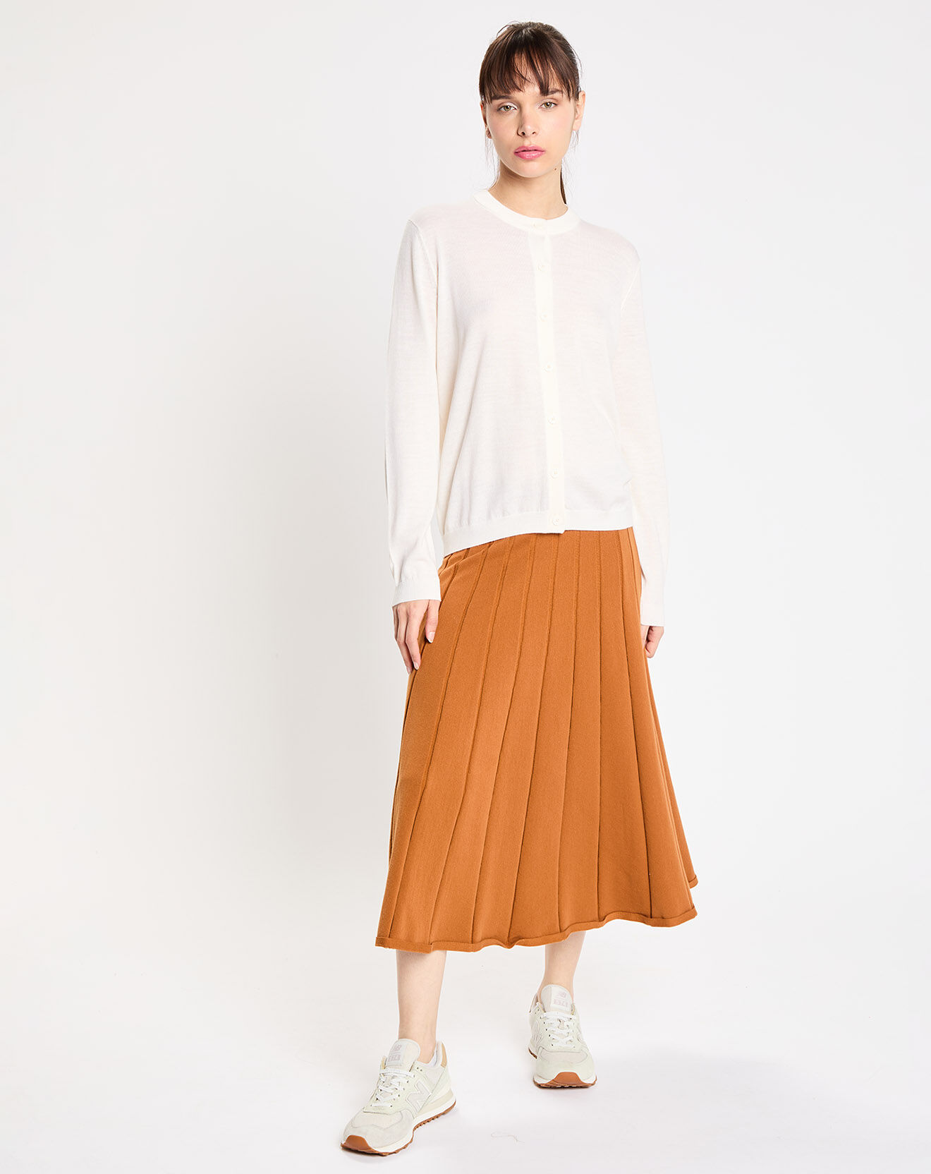 Jodhpur Jupe en maille Rolls camel