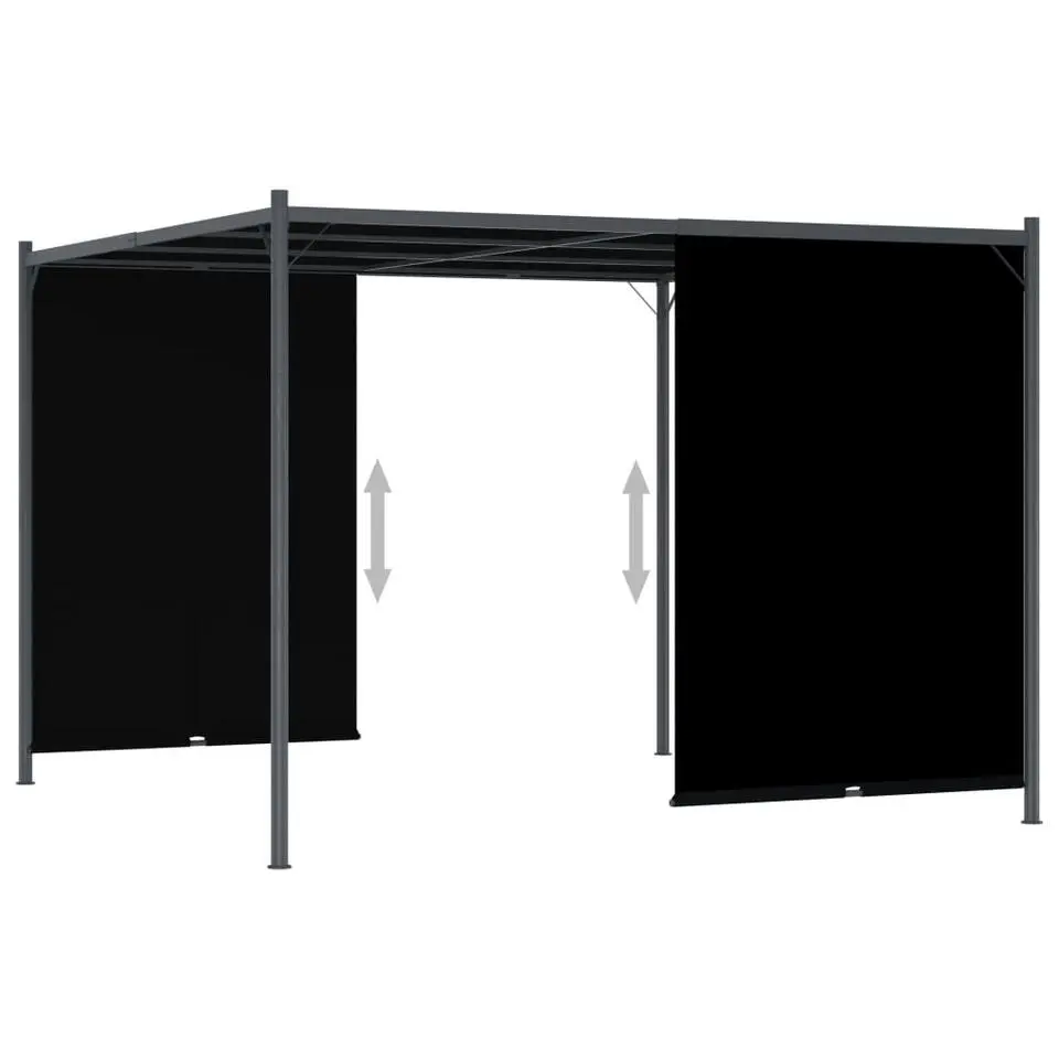 vidaXL - Pergola - Antraciet - Staal
