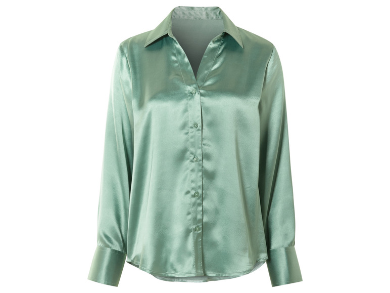 Dames satijnen blouse