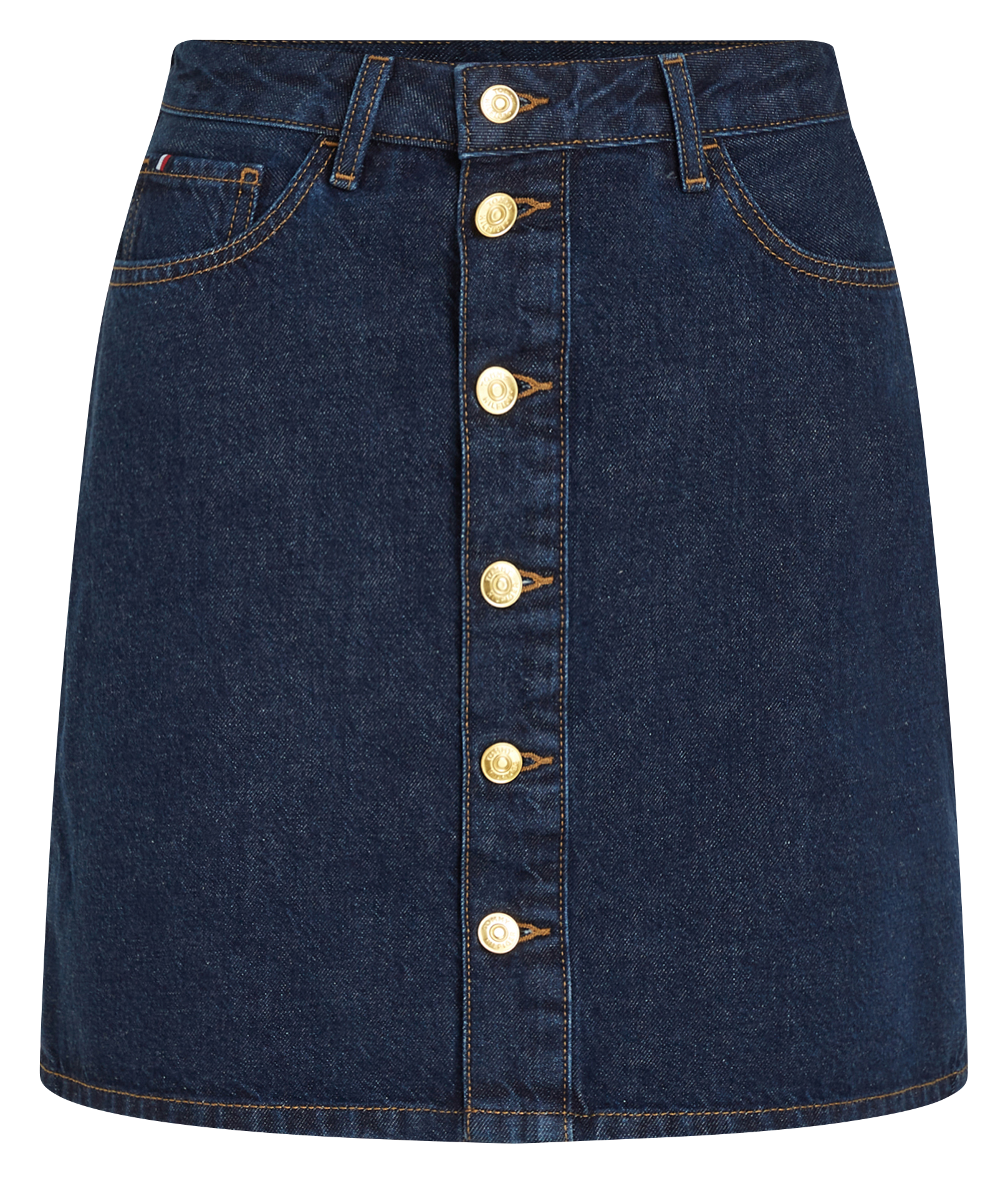 Jupe courte denim en coton | Jean brut