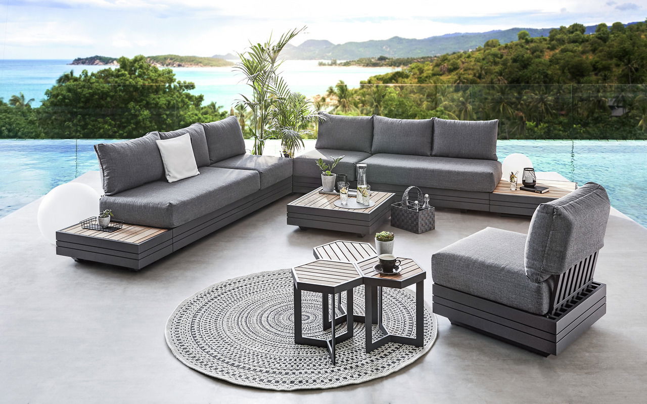 Zebra 3-Sitzer Loungeelement CUBO