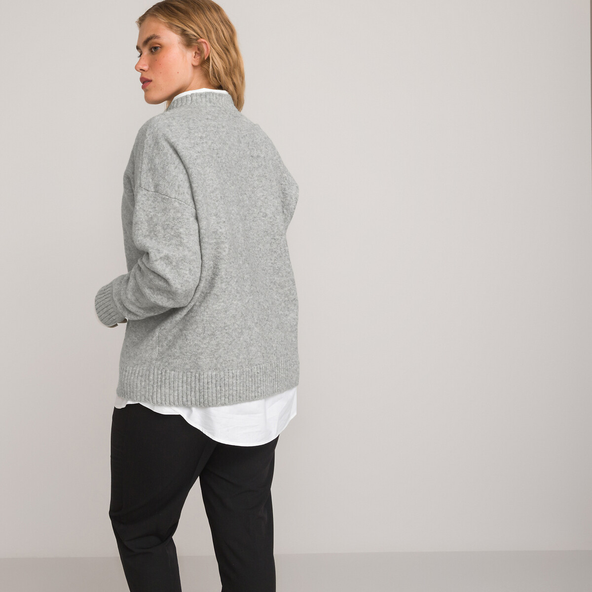 COLEÇÕES LA REDOUTE<br>Suéter de gola redonda