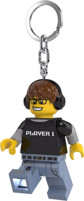 LEGO® Minifigure™ Videospill Gutt Nøkkelring med LED-lys