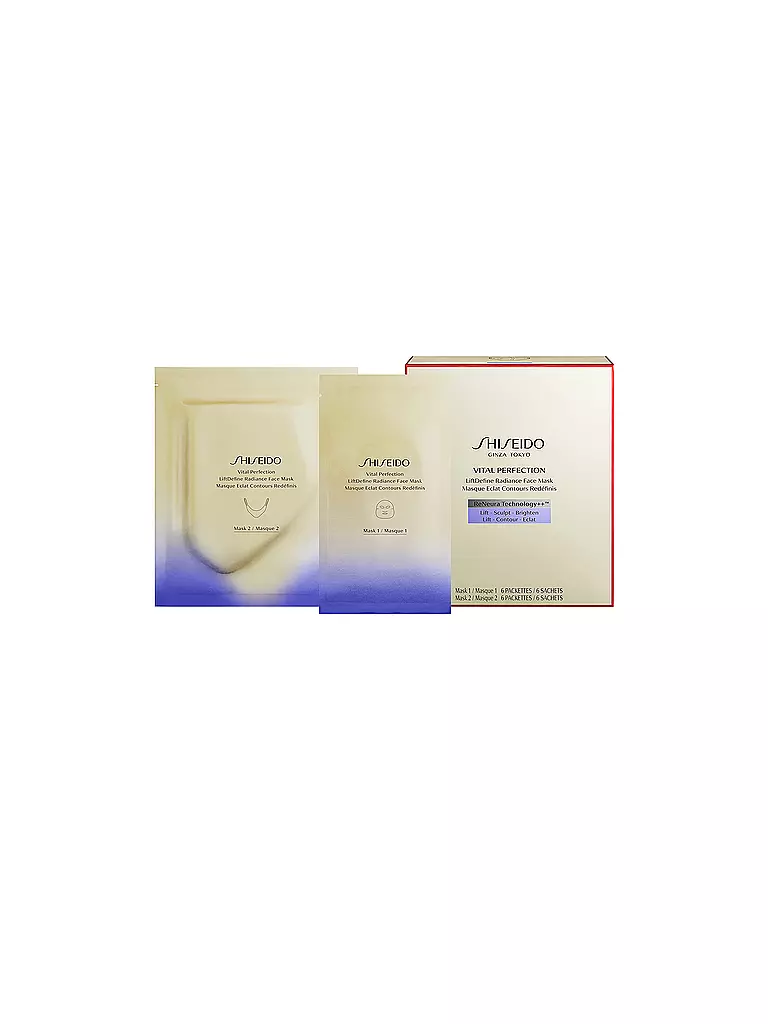 SHISEIDO Vital Perfection Liftdefine Radiance Face Mask 6 Stk keine Farbe