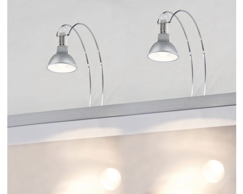 LED spiegellamp 2x4W 230 lm 2700 K warm wit Galeria chroom H 300 mm