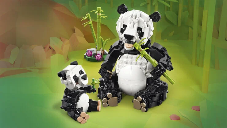 Lego Vilde dyr - Pandafamilie 31165
