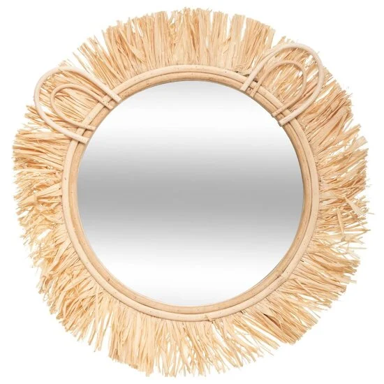 Miroir enfant en raffia   Lion        de               Atmosphera