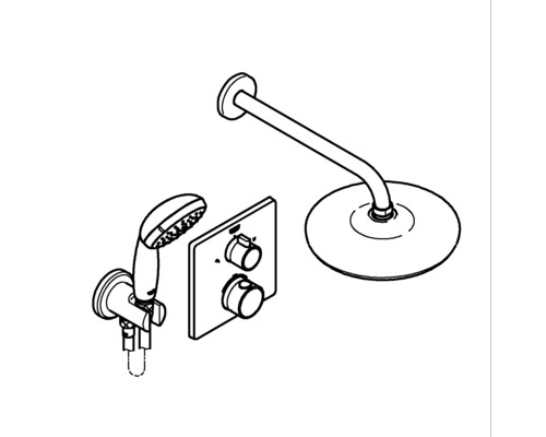 GROHE Inbouw Thermostatische Douche GROHTHERM Chroom 34729000