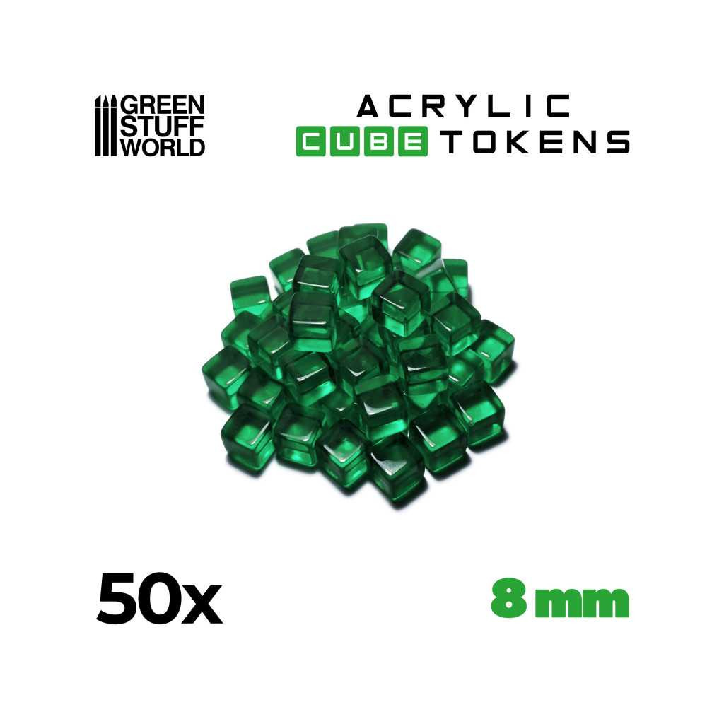 Set de 50 Cubes Transparents 8mm