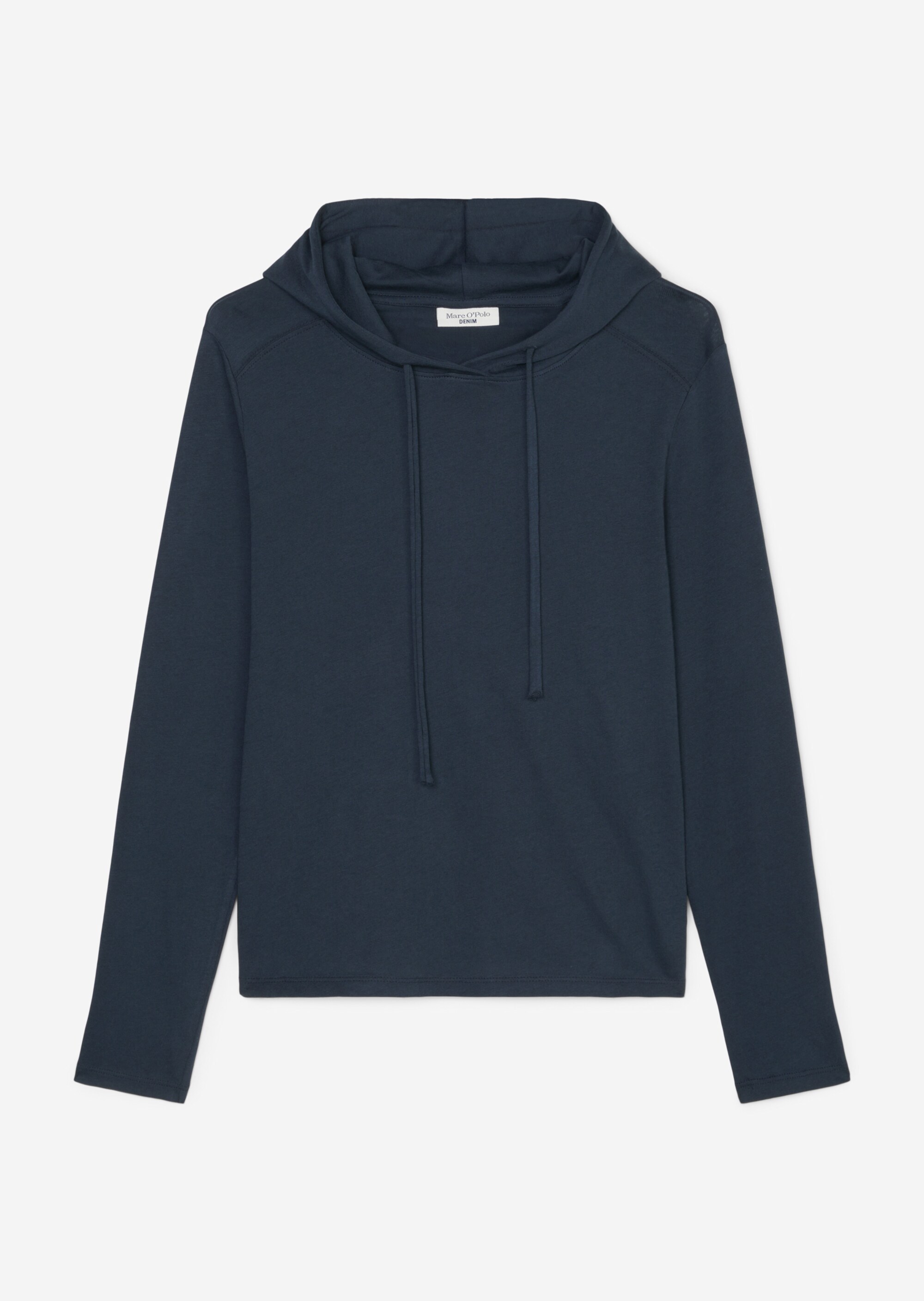 Kapuzen-Longsleeve regularaus Organic Cotton Single Jersey
