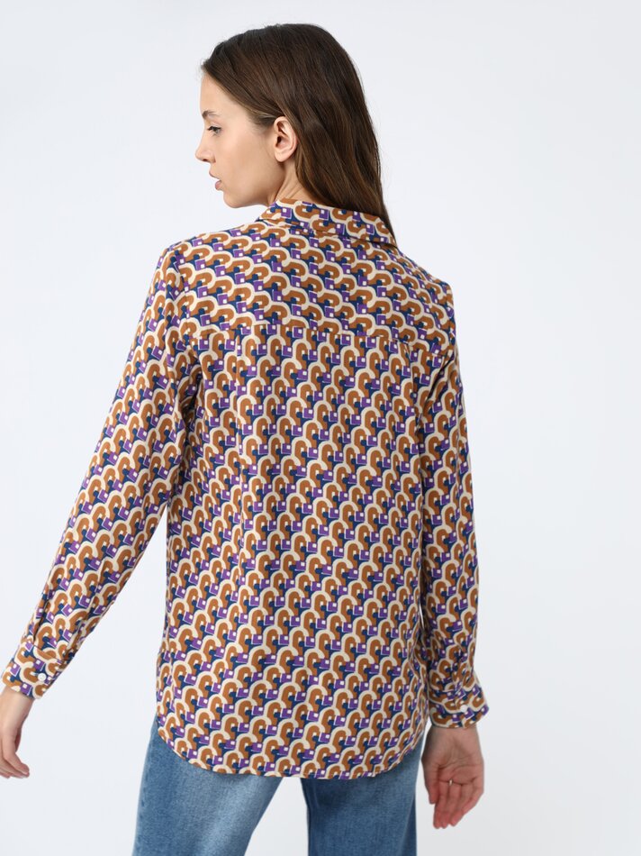 Camisa fluida - Caramelo