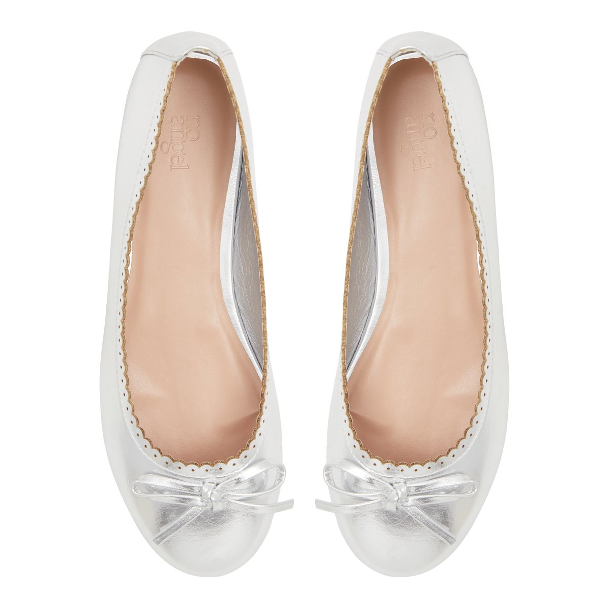 NO ANGEL-Ella-jg-Ballerine - Talon plat - Argent