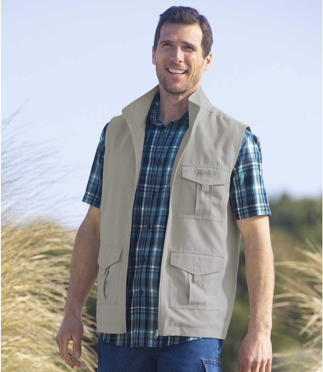 Gilet Reporter Zippé Sans Manches