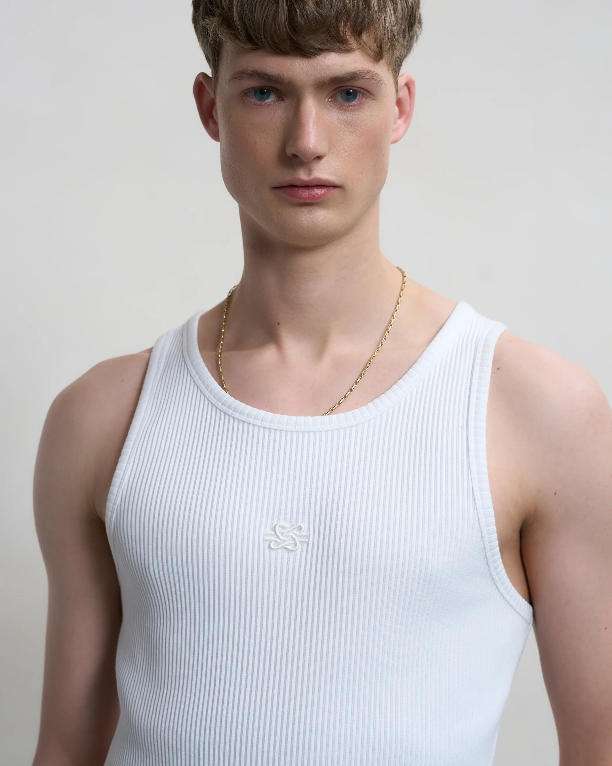 Tank Top Ribbed White