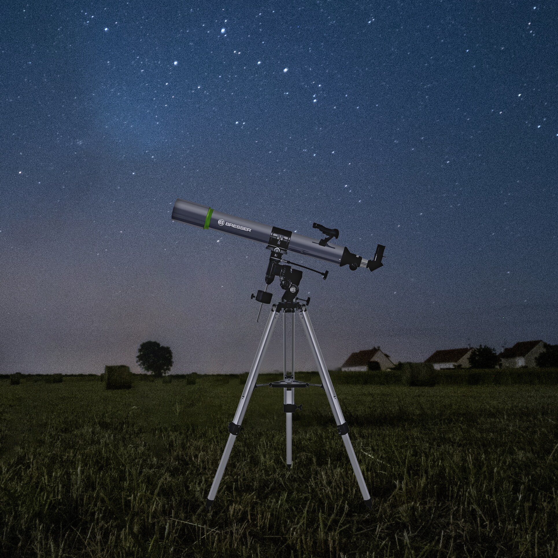BRESSER Space Explorer 90/900 EQ3 Refraktor-Teleskop