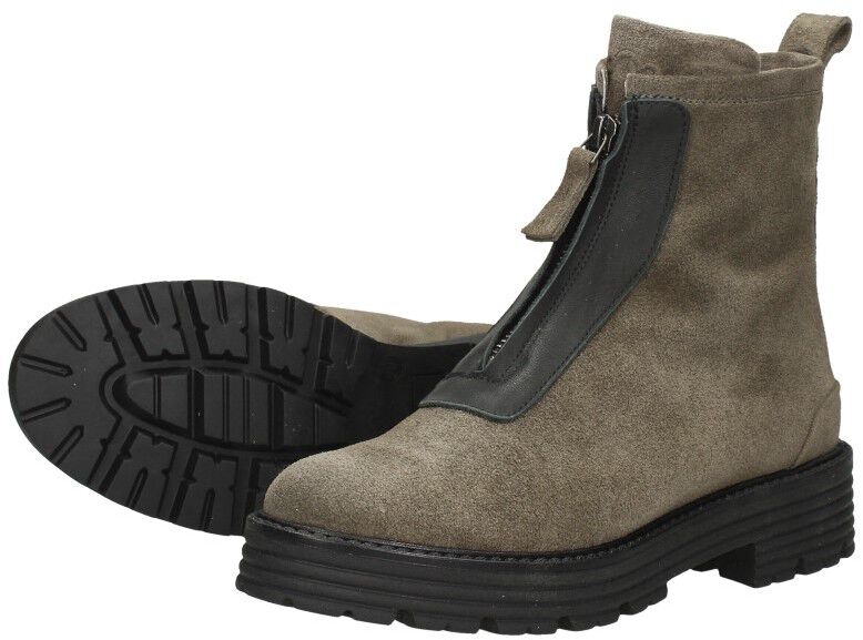 Aqa Enkellaarsjes Plat taupe