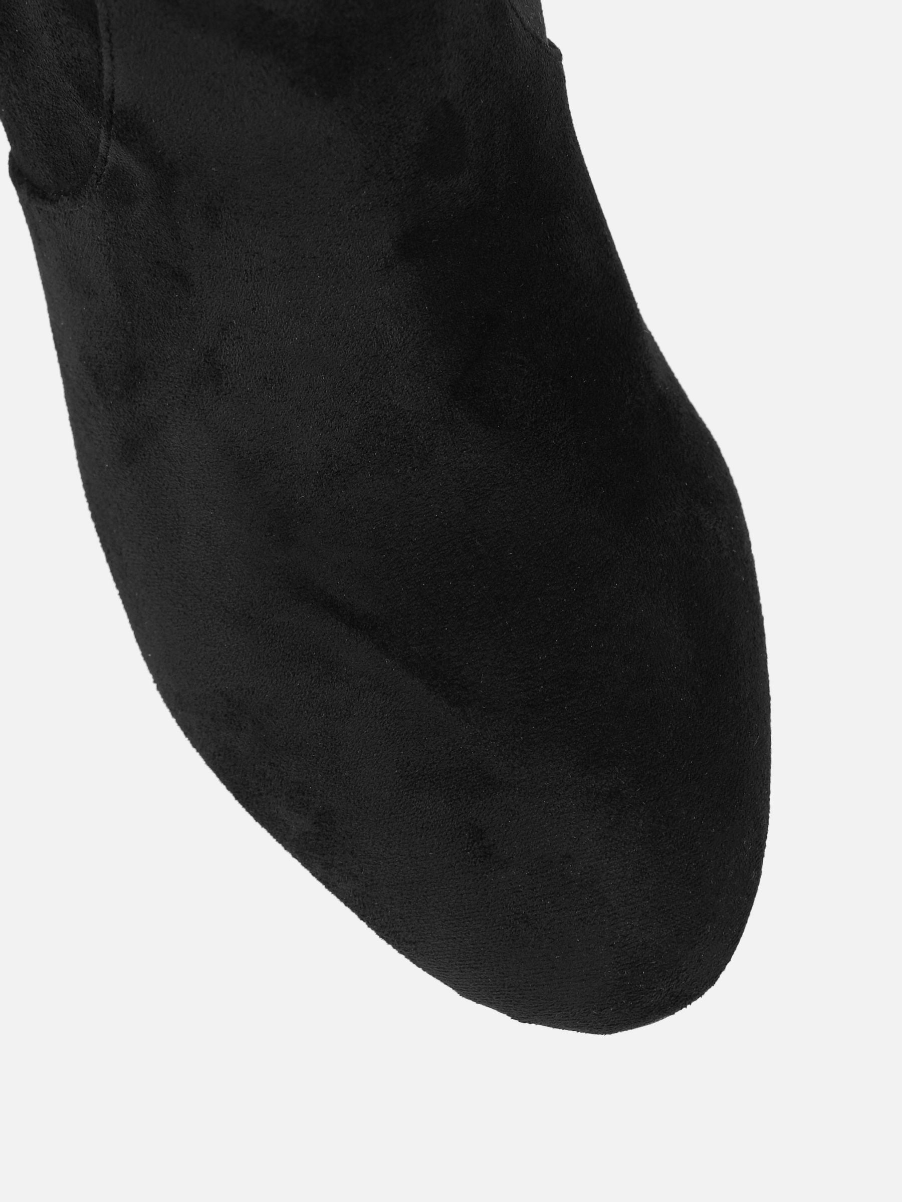 Zwart - Simmi London Trinna Knee High Heeled Boots