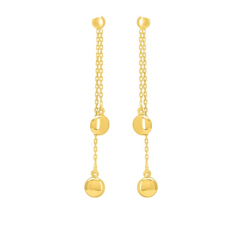 Boucles d'oreilles Femme pendantes - Or 18 Carats