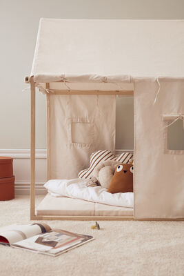 Kids Concept Lekehus Telt, Naturhvit