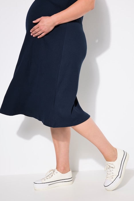 Bellieva-Kleid, Stillfunktion, Rippjersey, Wickeloptik, ärmellos