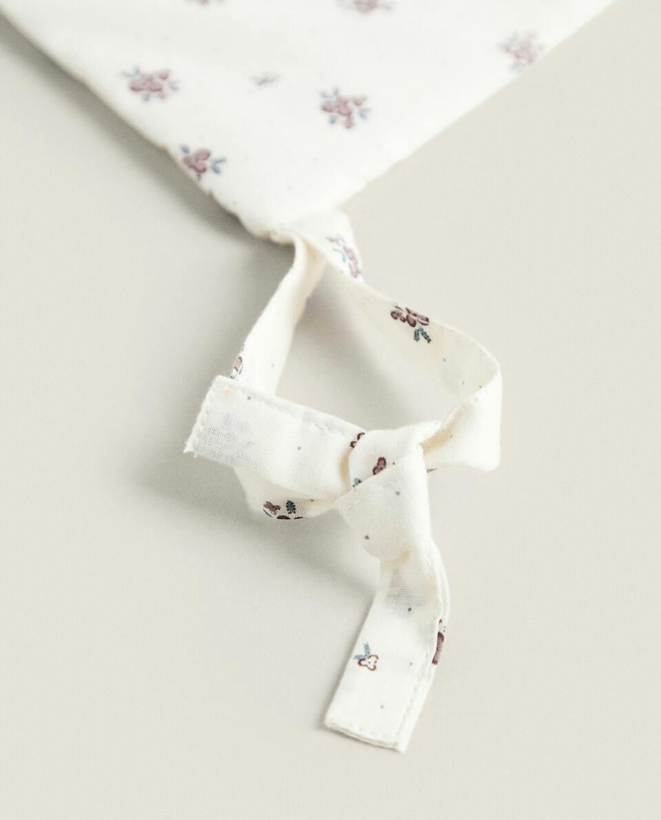 ORGANIZADOR INFANTIL DE ALGODÃO COM ESTAMPA FLORAL
