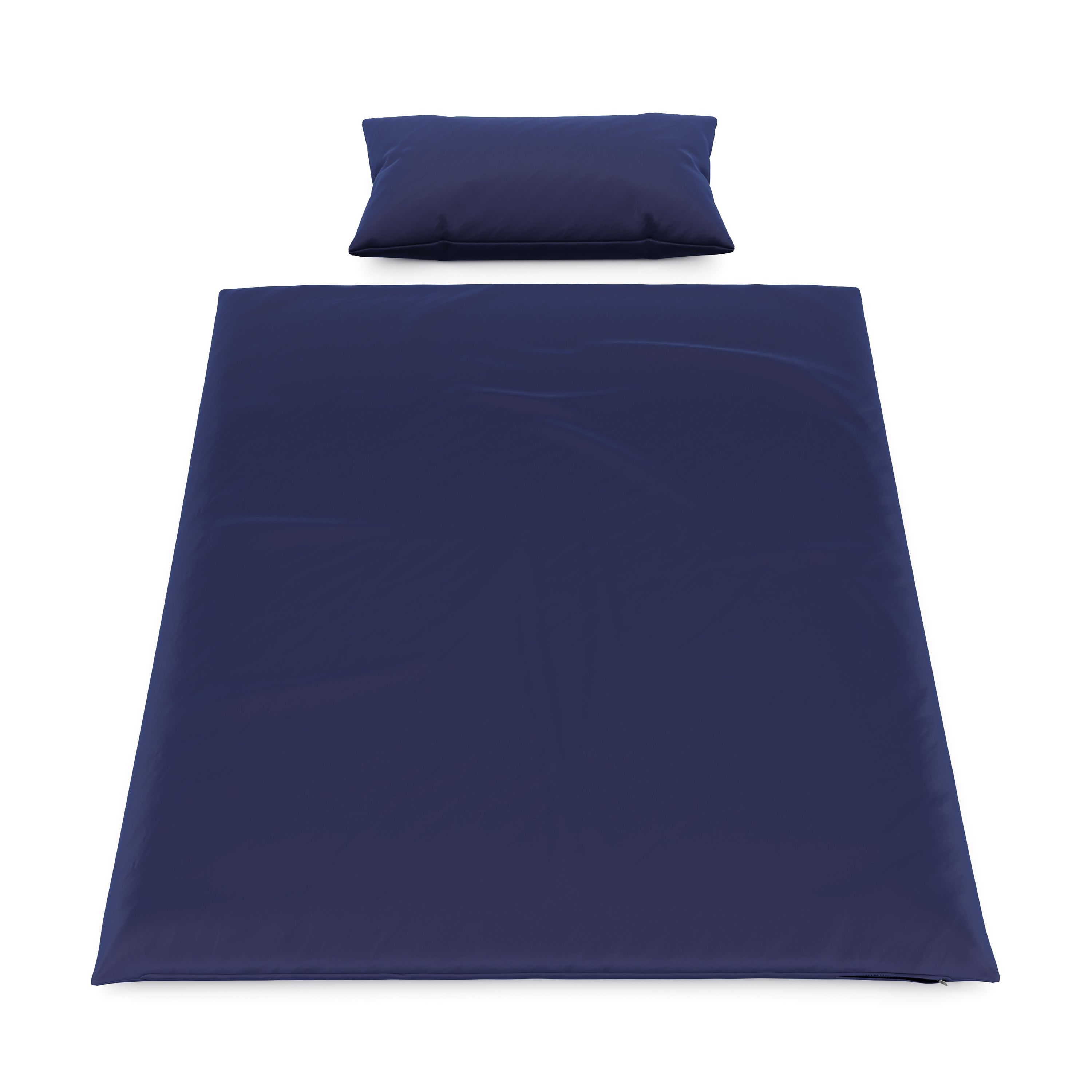 Bettwäsche Set 65 x 100 cm + 160 x 210 cm dunkelblau