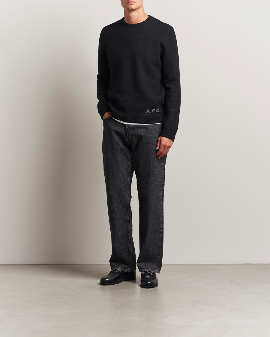 A.P.C. Edward Wool Knitted Sweater Black