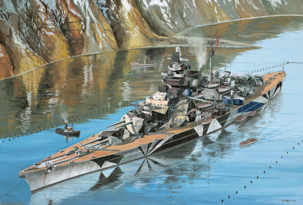 German Battleship Tirpitz, Revell Modellbausatz
