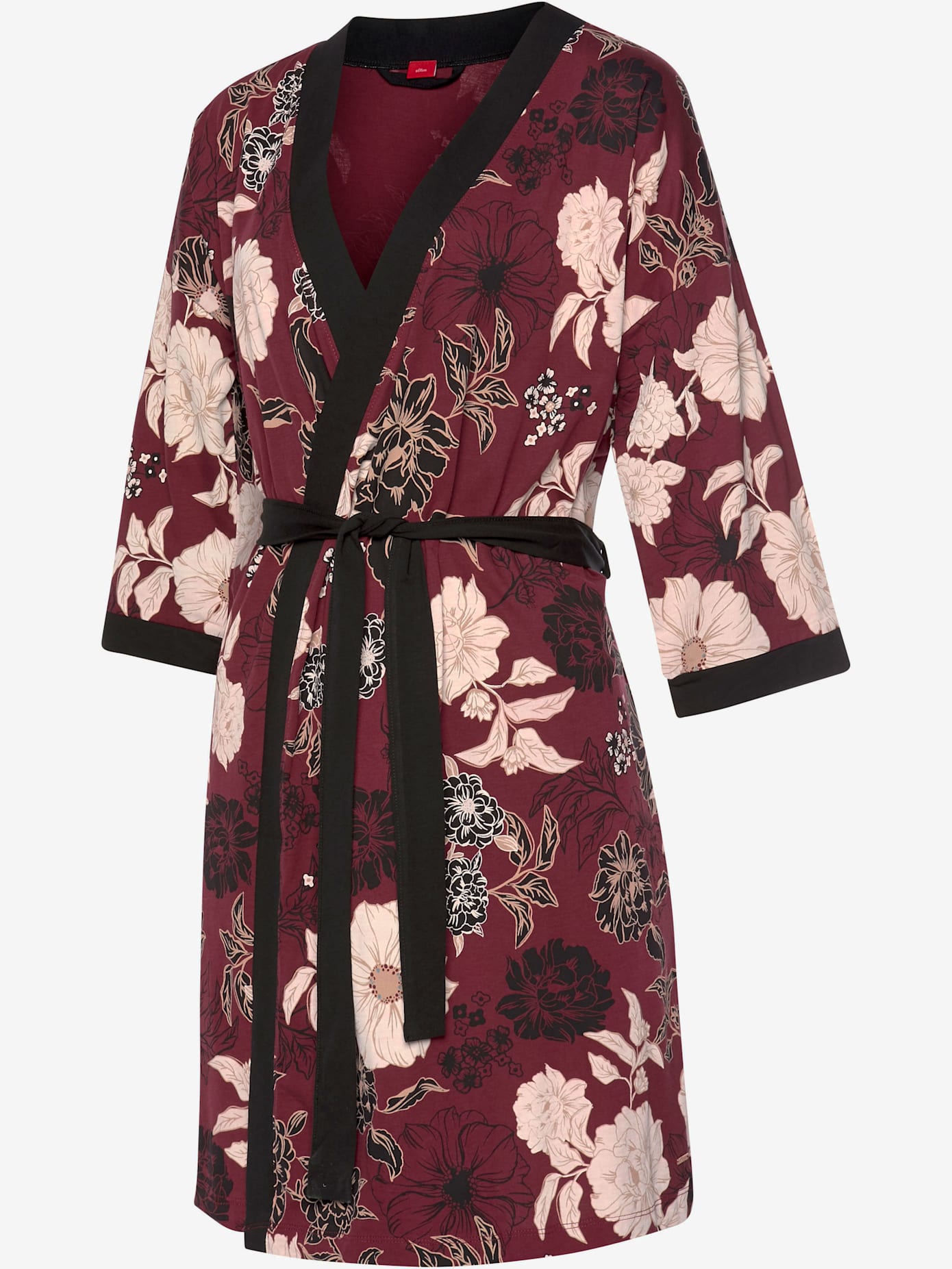 Kimono avec motif floral botanique