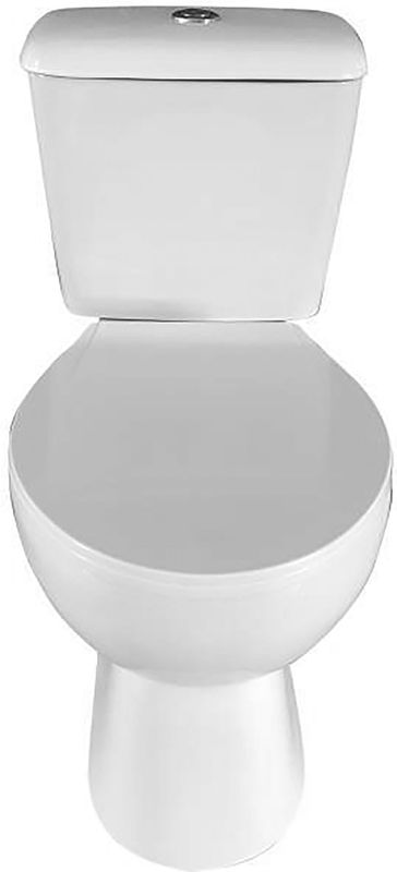 Duoblok - BWS Clean - Toiletpot - Glans Wit - Keramiek - Inclusief Reservoir en Zitting