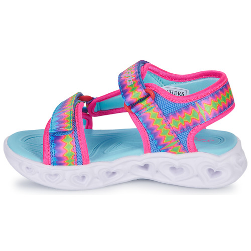 Skechers - HEART LIGHTS SANDALS - Rose / Bleu