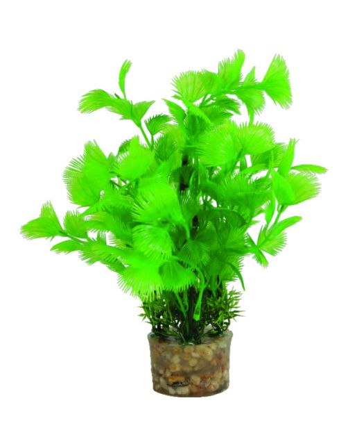 Zolux Kunstplanten Op Grind - Aquarium - Kunstplant - Groen per stuk Medium