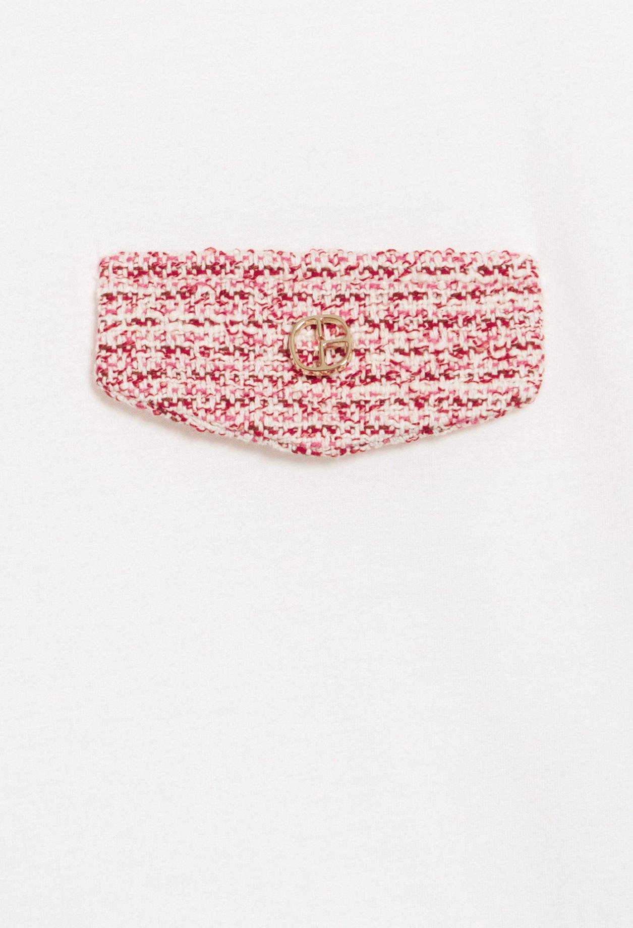 T-shirt ecru poches tweed