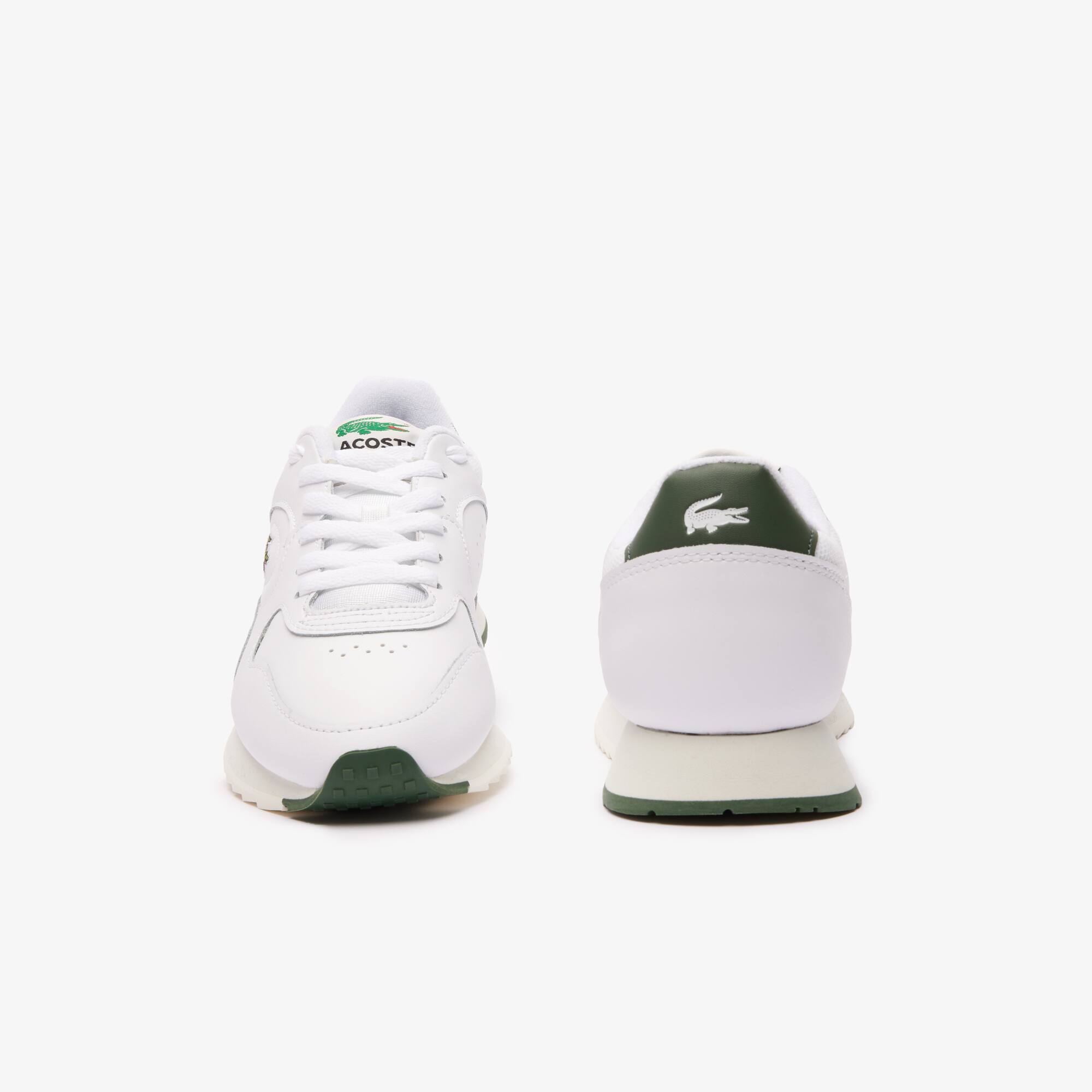 Damen-Sneakers Linetrack aus Leder Sneakers - Weiss - Lacoste - Damen
