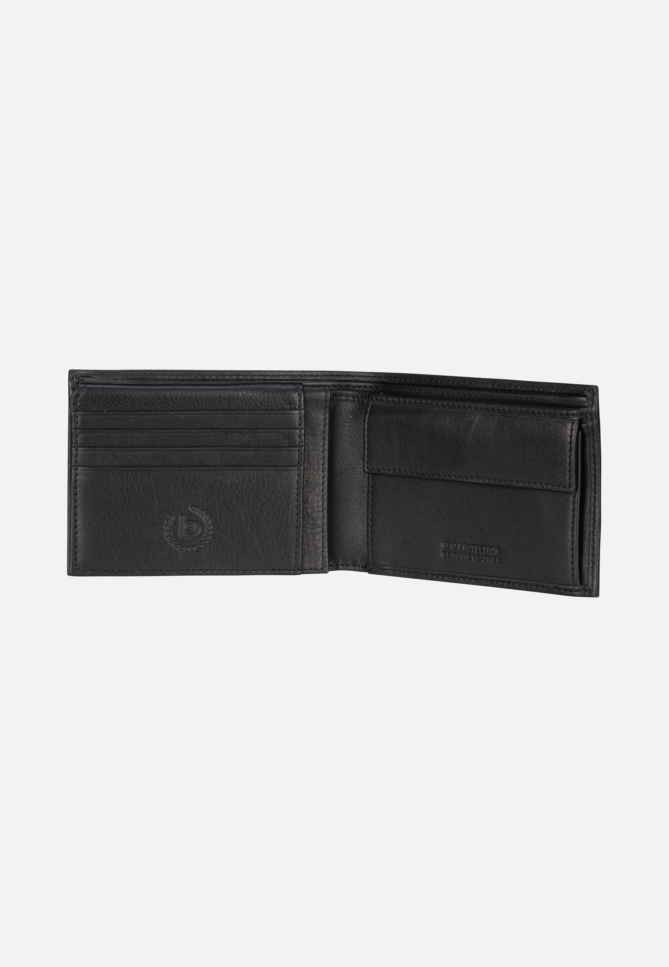 Nome Horizontal with Flap II Schwarz - Portemonnaie