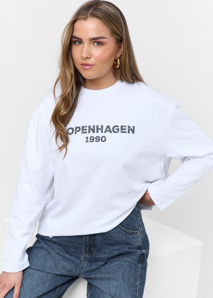 Copenhagen longsleeve t-shirt wit