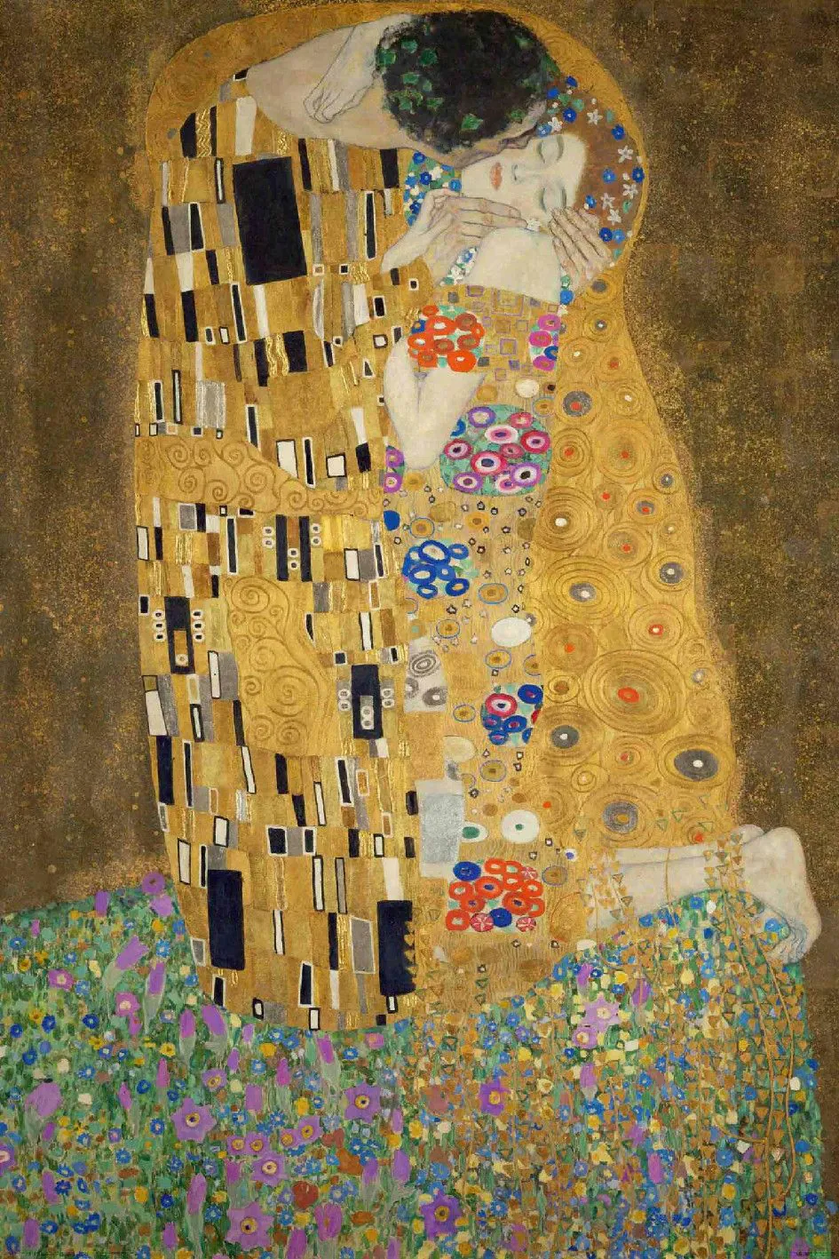 Poster Gustav Klimt, the kiss, 61 x 91 cm
